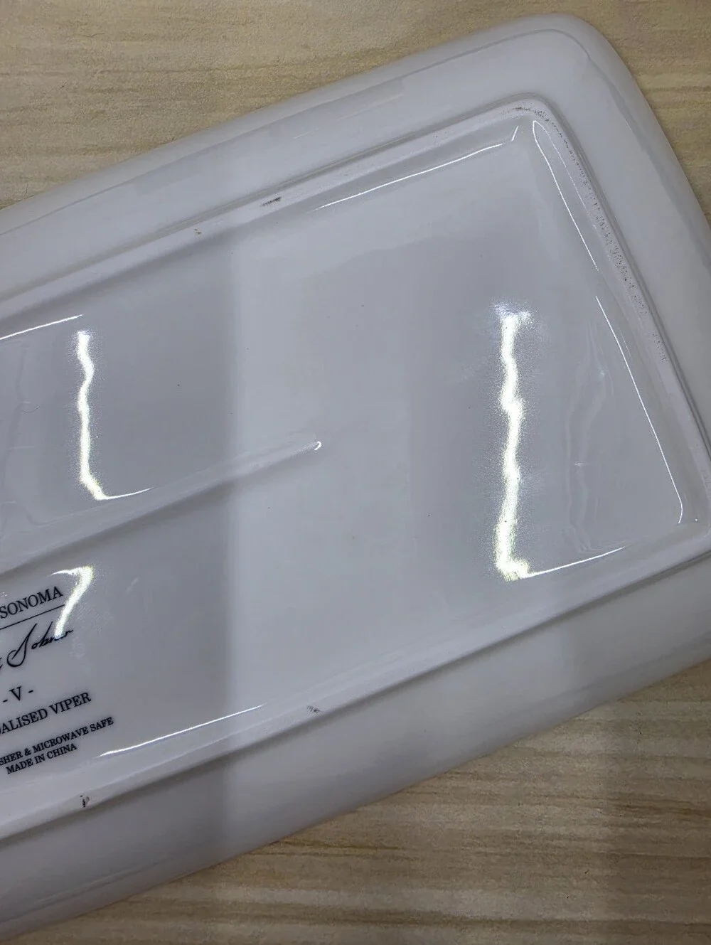 Rory Dobner for Williams Sonoma Vandalized Viper Rectangular Ceramic Tray